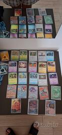 Lotto carte pokemon fuoco bianco e luce nera ita