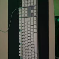 Tastiera meccanica bianca con led