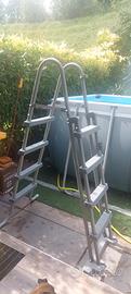 scaletta per piscina fuori terra 