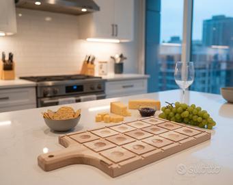 tagliere per ravioli artigianale in faggio