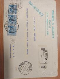 1924 busta viaggiata -ferrovia 