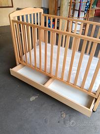 Lettino legno massello 