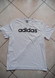 t-shirt Adidas uomo bianca taglia M