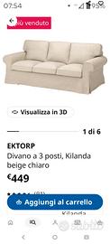 Divano 3 posti IKEA 