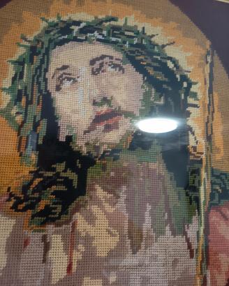 quadro ricamato a mano 