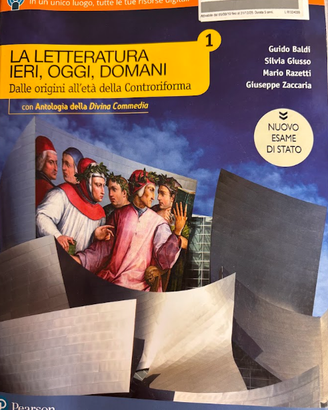 La letteratura ieri, oggi, domani vol 1