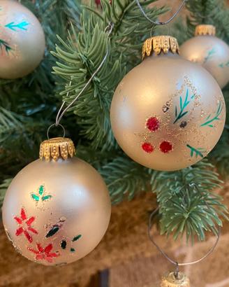 Palline natale vintage vetro