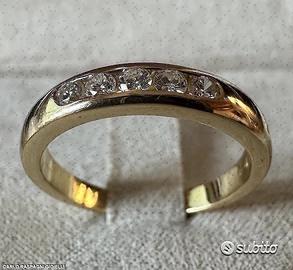 ANELLO DAMIANI VINTAGE ORO GIALLO 18kt. E DIAMANTI