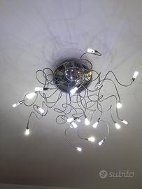 lampadario acciaio 