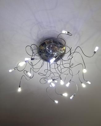 lampadario acciaio 