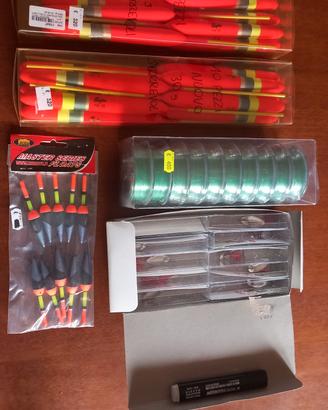 set Ami e galleggianti da pesca NUOVI