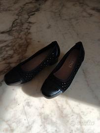 scarpe da donna nere, con tacco basso tg 36