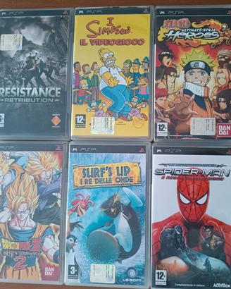 Videogiochi PSP in blocco 