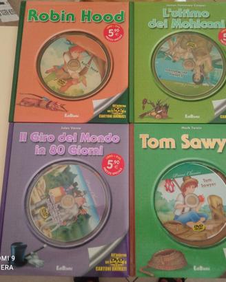 libri +  dvd romanzi ragazzi