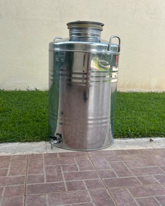 Maffei fusto Inox olio graffato LT100