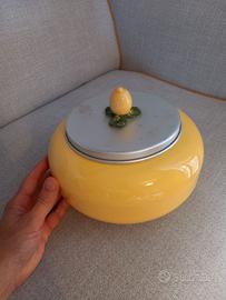 Biscottiera di ceramica italiana