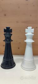 Scacchi Giganti Re bianco Re nero H 32 cm