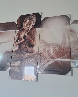 Quadro Moderno Buddha 5 Pannelli – Stile Zen / Boh
