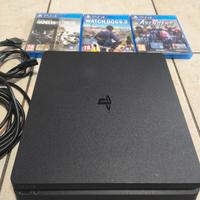 PlayStation 4 + 3 giochi . Senza Joystick