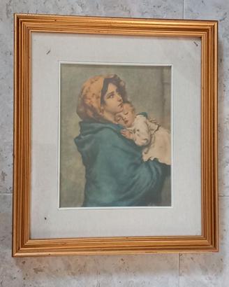Quadro a stampa "Madonna con bambino" anni '60