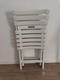 Coppia di sedie da giardino pieghevole Birki