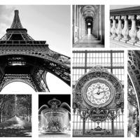 Quadri Gronby set 9 pezzi Parigi 179x112