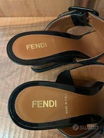 Fendi ciabatta con tacco 35