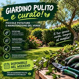 🌿 POTATURE E SISTEMAZIONE GIARDINI – WEEKEND ✂️