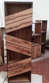 cassettiera /libreria in rovere vecchio / wenge