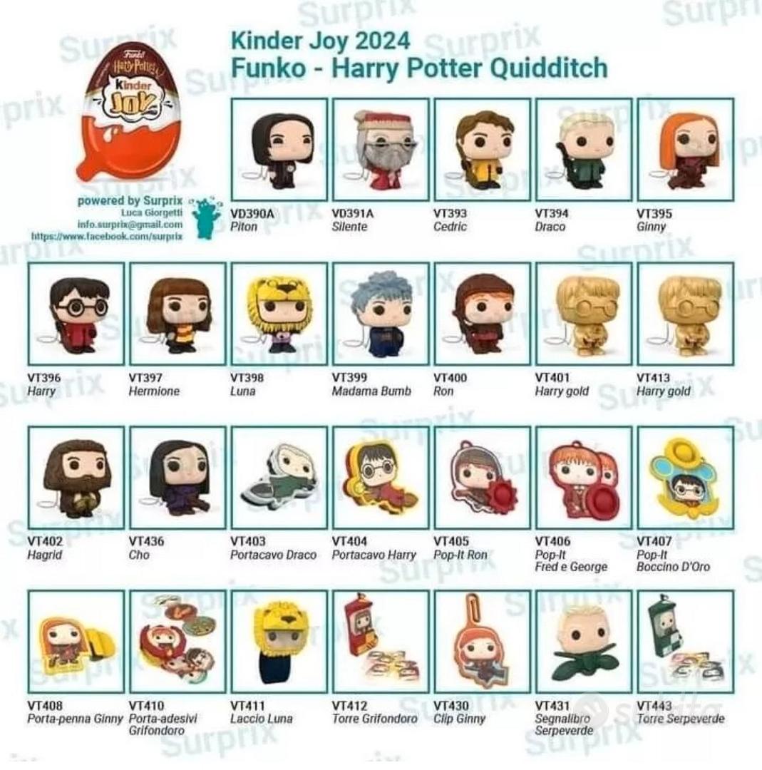 KINDER JOY HARRY POTTER 2024 AGGIORNAT 16 SETTEMBR Collezionismo In vendita a Torino