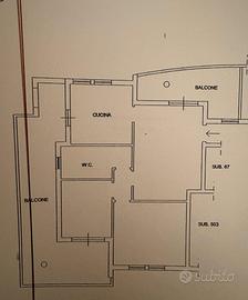 Trilocale con ampi terrazzi