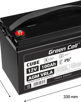 Batteria AGM 12V 100Ah GreenCell