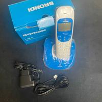 telefono cordeless brondi nice blu