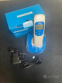 telefono cordeless brondi nice blu