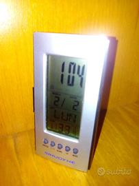 Orologio da tavolo sveglia calendiario termometro