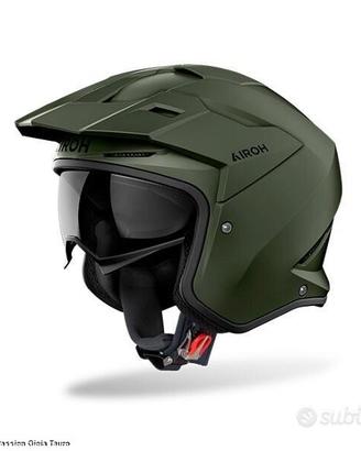 AIROH Casco Jet Kombakt - Color - Military