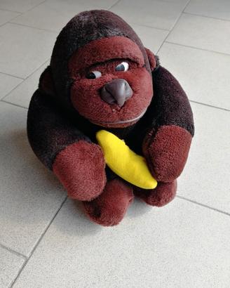 Peluches orango con banana alto circa 30 cm