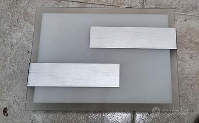 LAMPADE A PARETE PHILIPS IN VETRO E ACCIAIO SATIN.