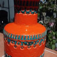 Vaso in ceramica vintage anni '70 in stile Bitossi