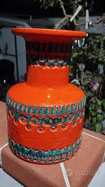Vaso in ceramica vintage anni '70 in stile Bitossi