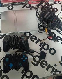 Sony PlayStation 2 Ps2 Slim Silver console 