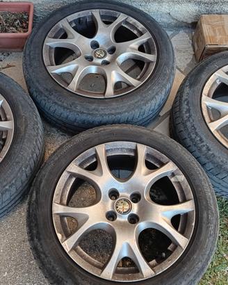 Cerchi in lega originali alfa mito + gomme