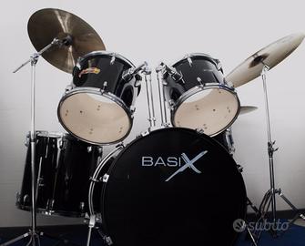 BASIX drum set modello concept line BK nera