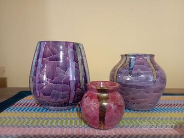 Lotto 3 vasetti ceramica Sardegna Claudio Pulli