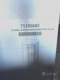 Parete Fissa Box Doccia Storm 2.0 – 80 cm – Vetro