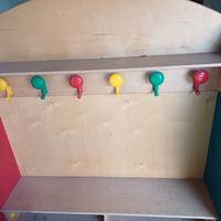 armadietti legno per scuole e asili nido