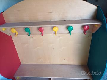 armadietti legno per scuole e asili nido