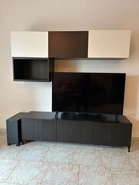 Parete attrezzata moderna porta TV + Pensili