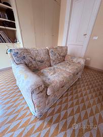 Divano 2 posti floreale anni 70