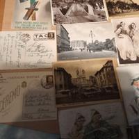 Cartoline anni '40 militari paesaggi guerra